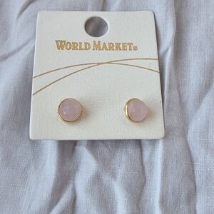 Blush and Gold Earrings